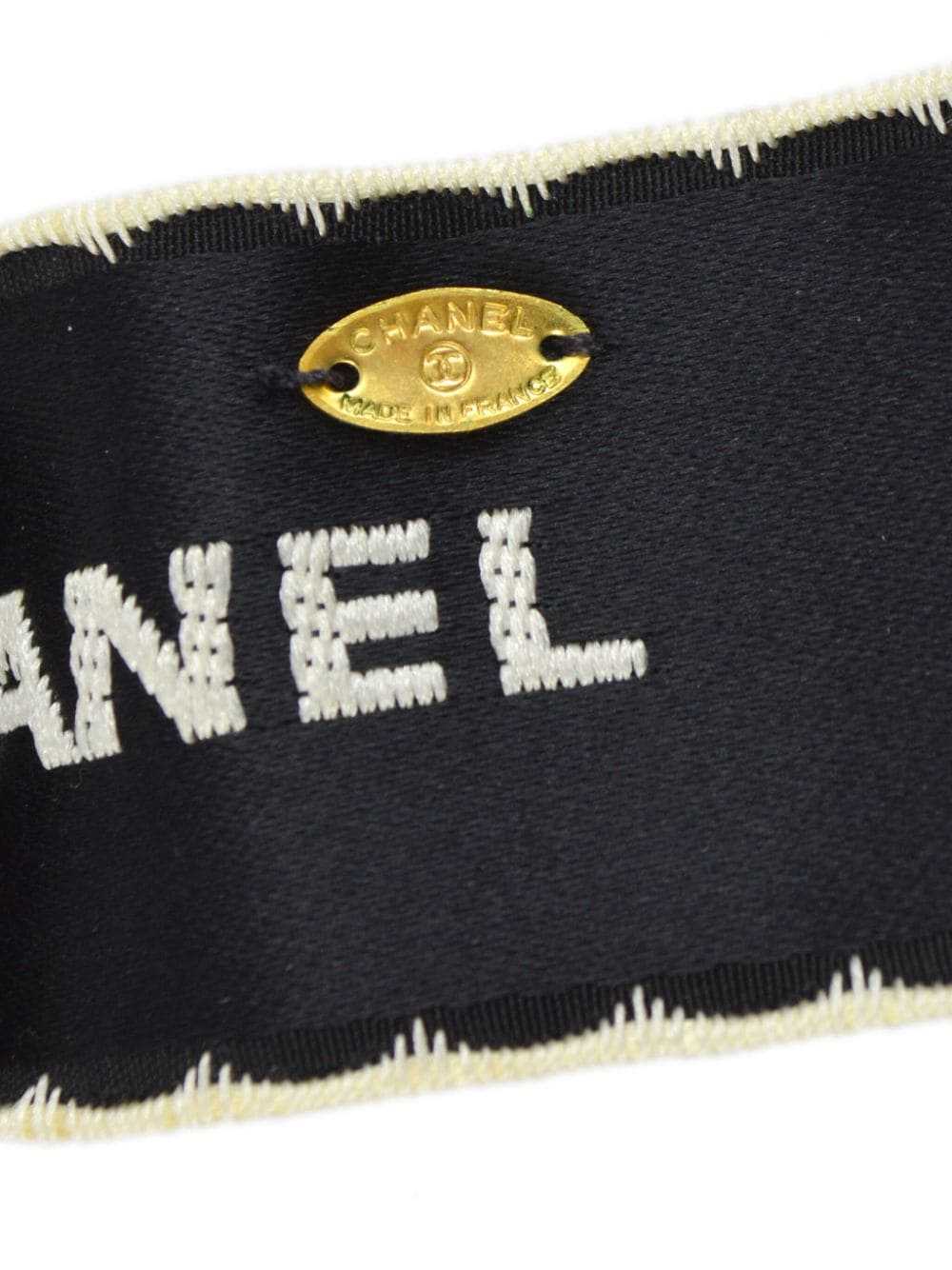 CHANEL Pre-Owned 1990-2000 logo-embroidered ribbo… - image 4