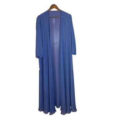 NEW Navy Chiffon Special Occasion Wrap Full Lengt… - image 1
