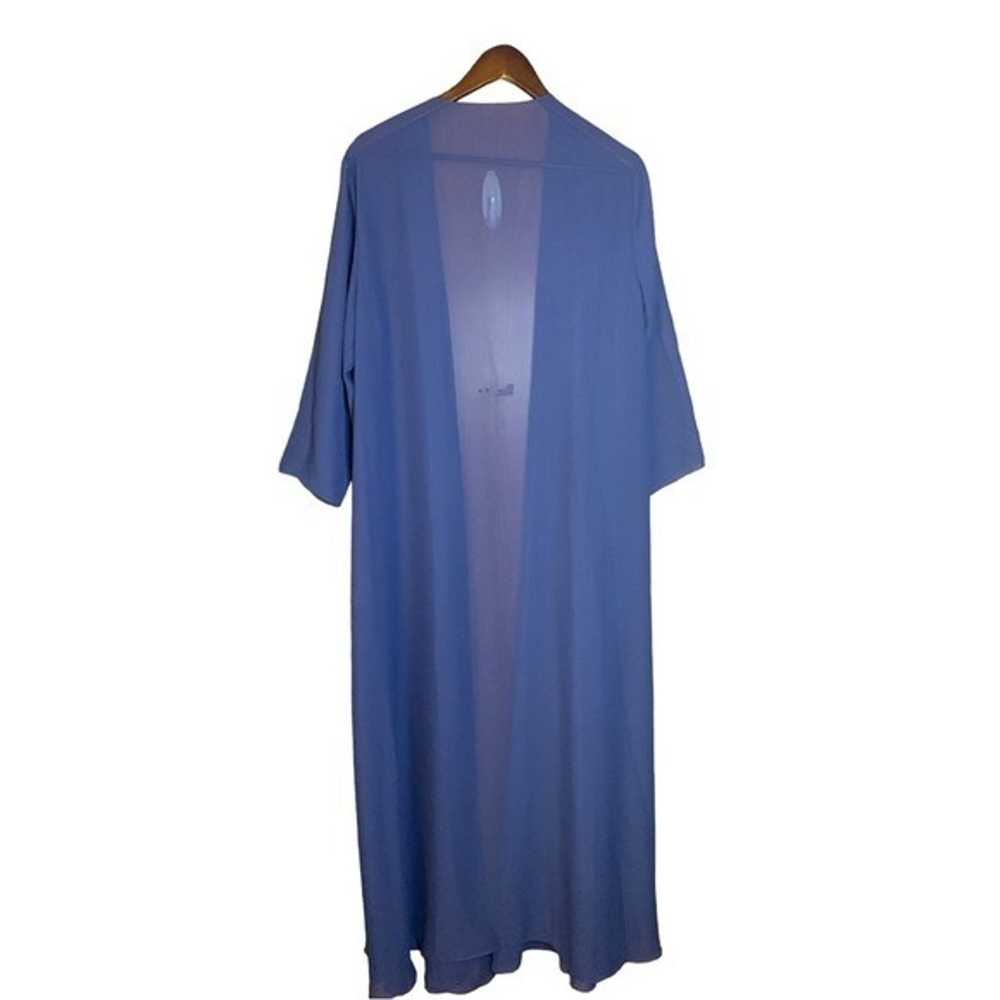 NEW Navy Chiffon Special Occasion Wrap Full Lengt… - image 2