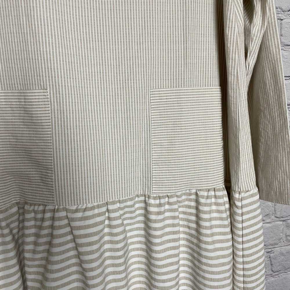 New Misslook Striped Dress with Peplum and Pocket… - image 4