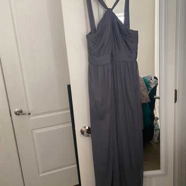 David's bridal grey bridesmaid cheap dress