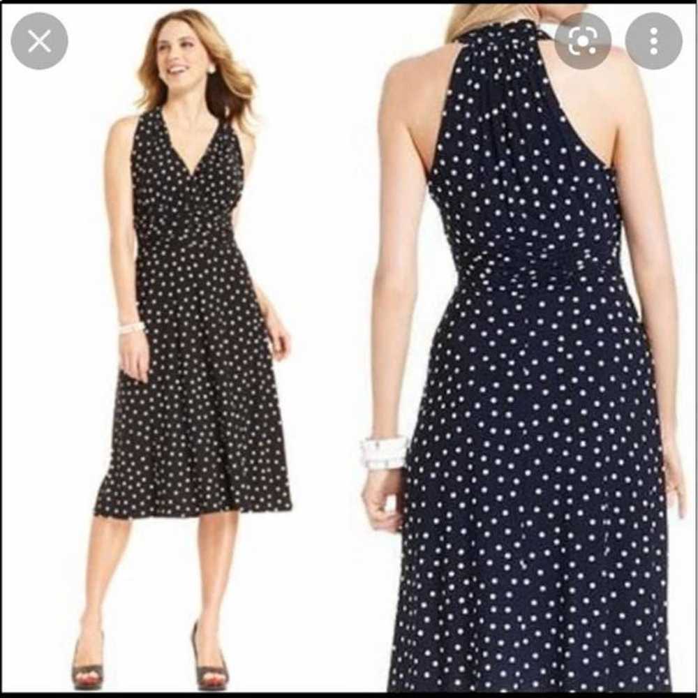 Evan-Picone Polka Dot Dress Size 16 - image 1