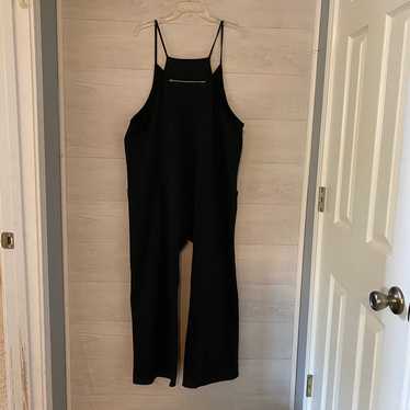 Boutique Jumpsuit Black w/Pockets 2X