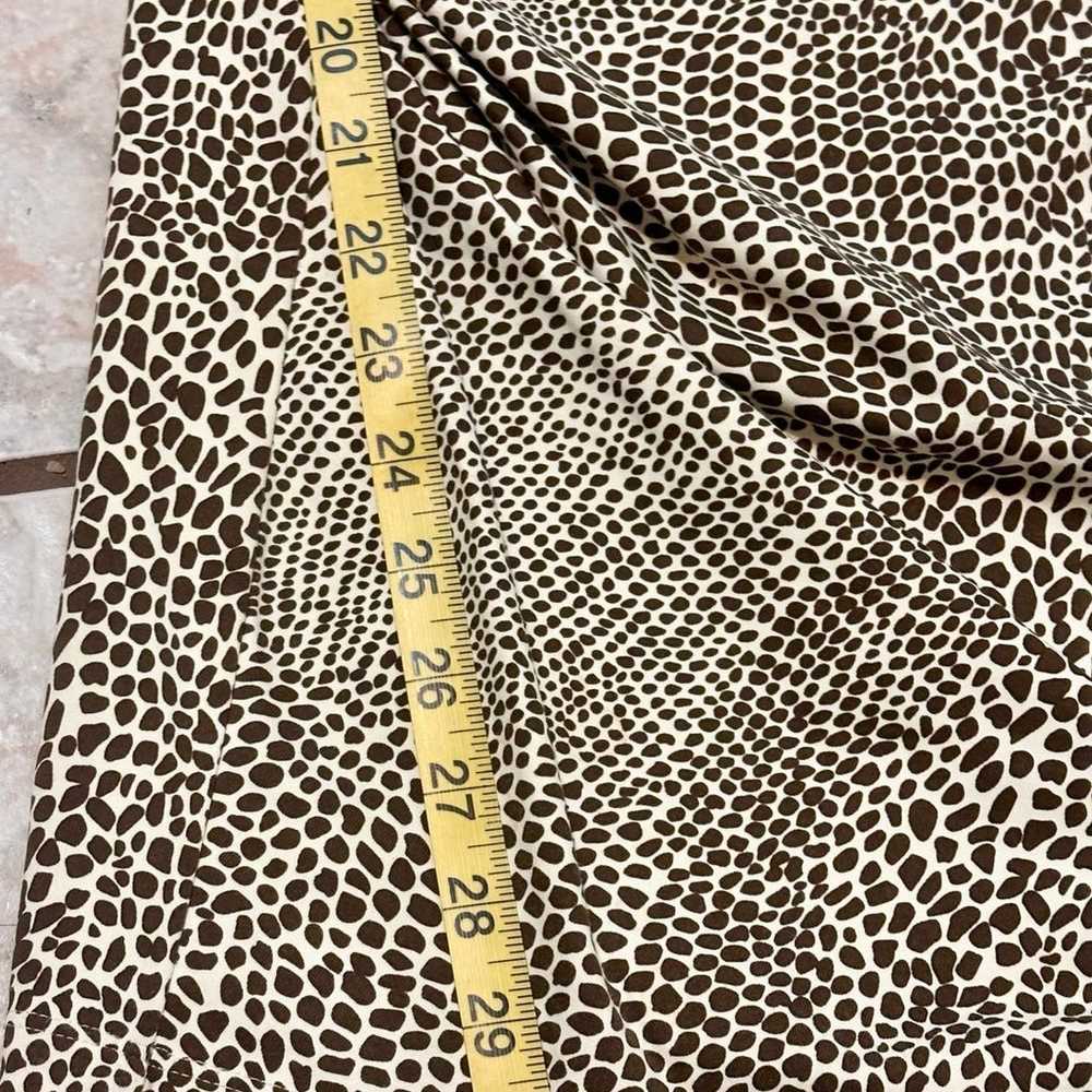 J McLaughlin Size L Animal Print 3/4 Sleeve Cream… - image 8