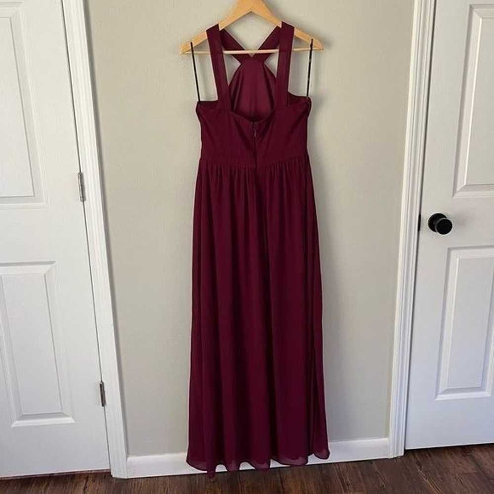 Lulus Air of Romance Burgundy Maxi Dress Size Lar… - image 10