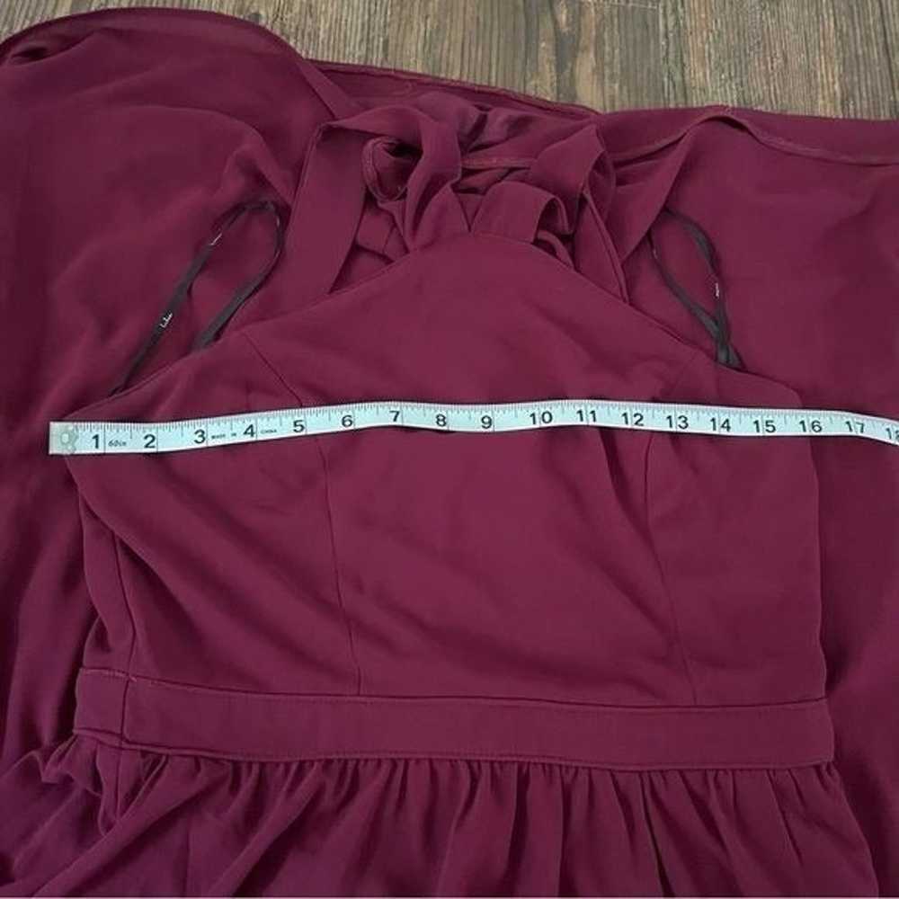 Lulus Air of Romance Burgundy Maxi Dress Size Lar… - image 5