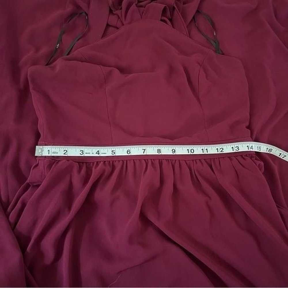 Lulus Air of Romance Burgundy Maxi Dress Size Lar… - image 6