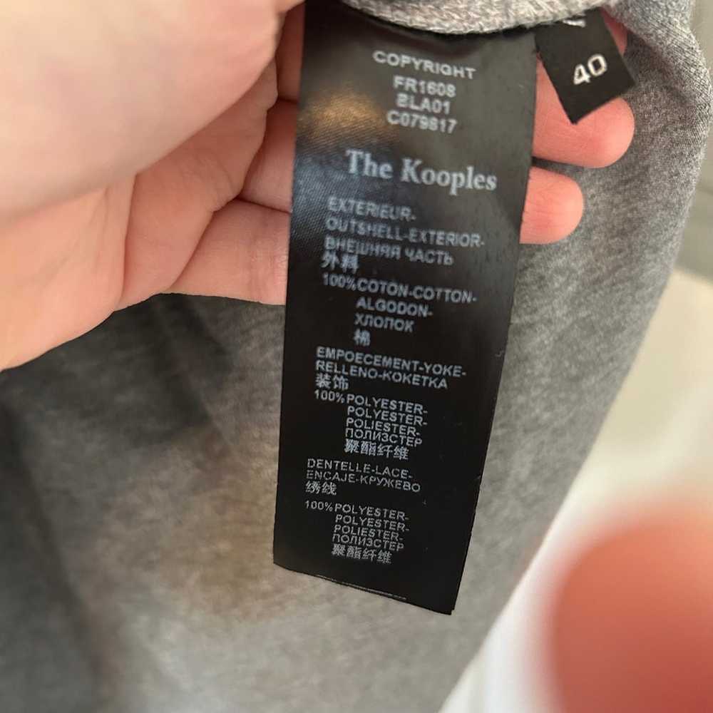 The Kooples 100% cotton grey neck detailing slip … - image 3