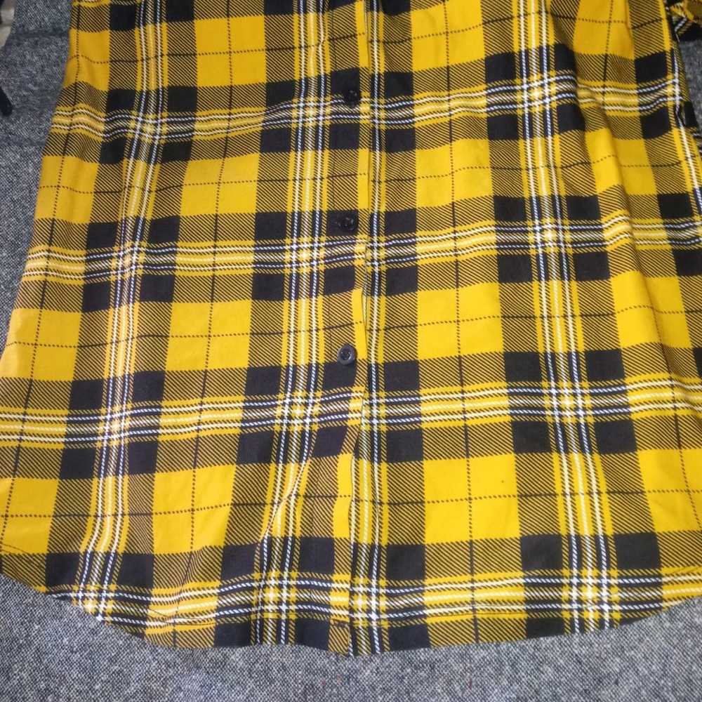 Women's Full Circle trends yellow and black plaid… - image 5