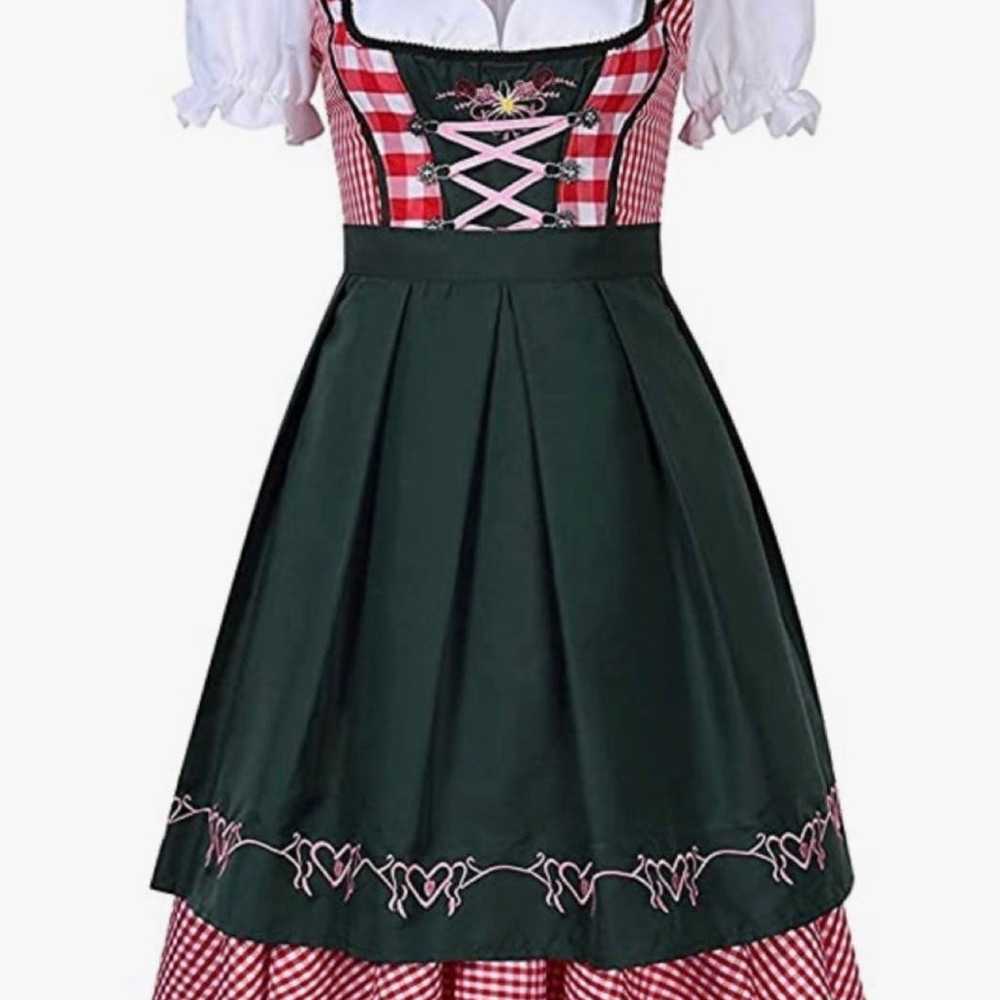 Bavarian Dirndl Plus Size Dress 2-Pieces with Apr… - image 2