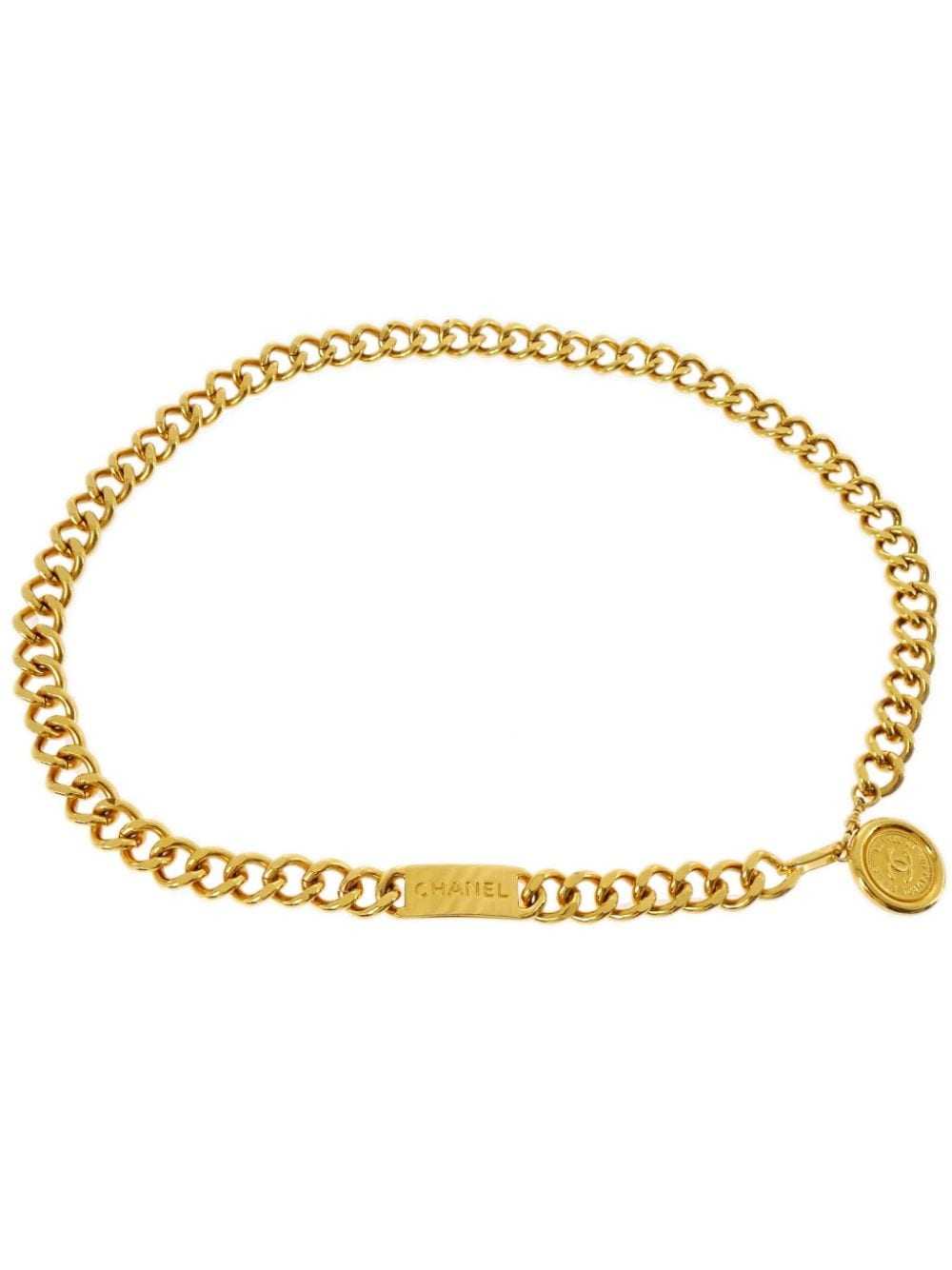 CHANEL Pre-Owned 1990-2000s Medallion chain-link … - image 1