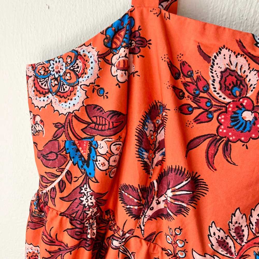 RHODE x Target Orange Floral Print Maxi Dress - image 3