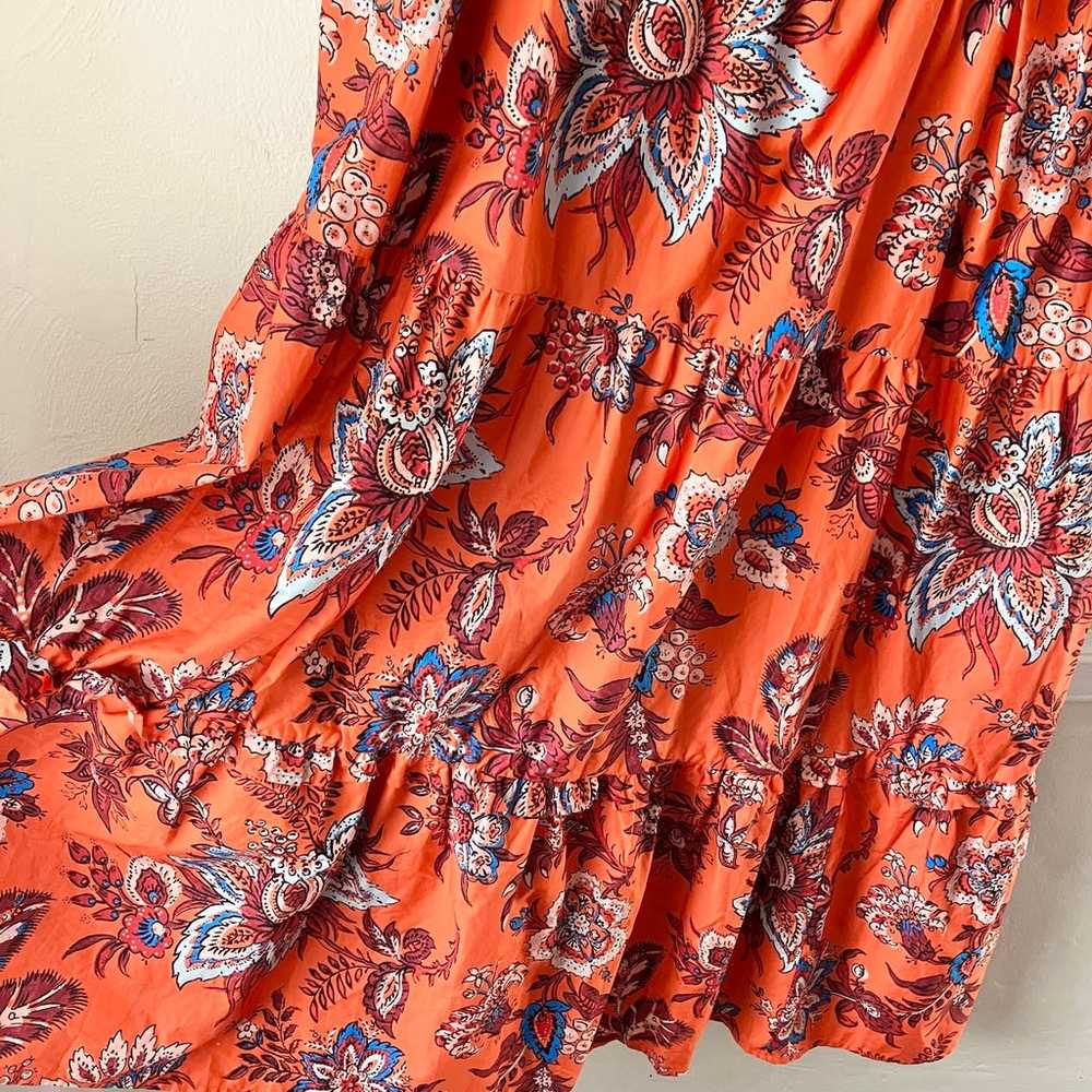 RHODE x Target Orange Floral Print Maxi Dress - image 4