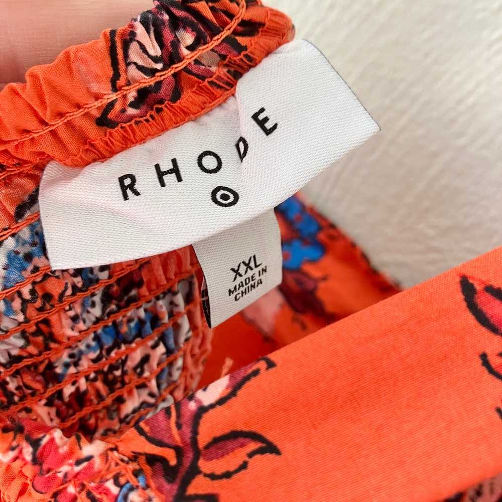 RHODE x Target Orange Floral Print Maxi Dress - image 6