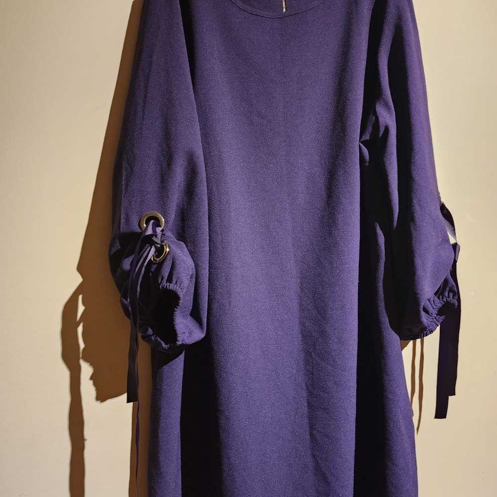 MSK  Plus Size Staylish Purple Shift Dress. - image 1