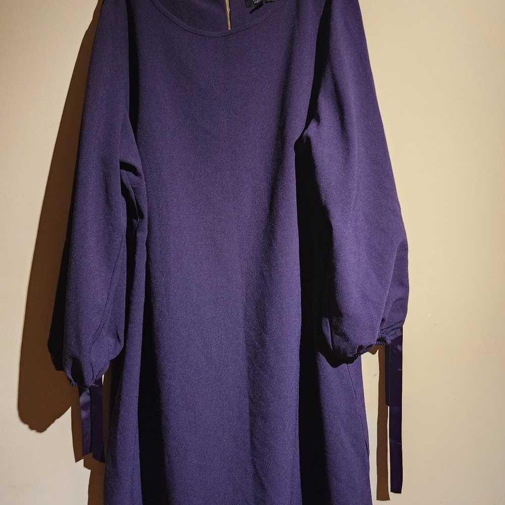 MSK  Plus Size Staylish Purple Shift Dress. - image 4