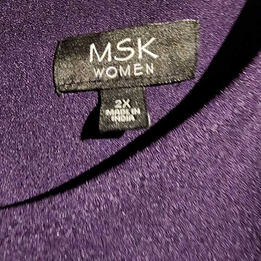 MSK  Plus Size Staylish Purple Shift Dress. - image 6