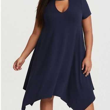 Navy Choker Dress