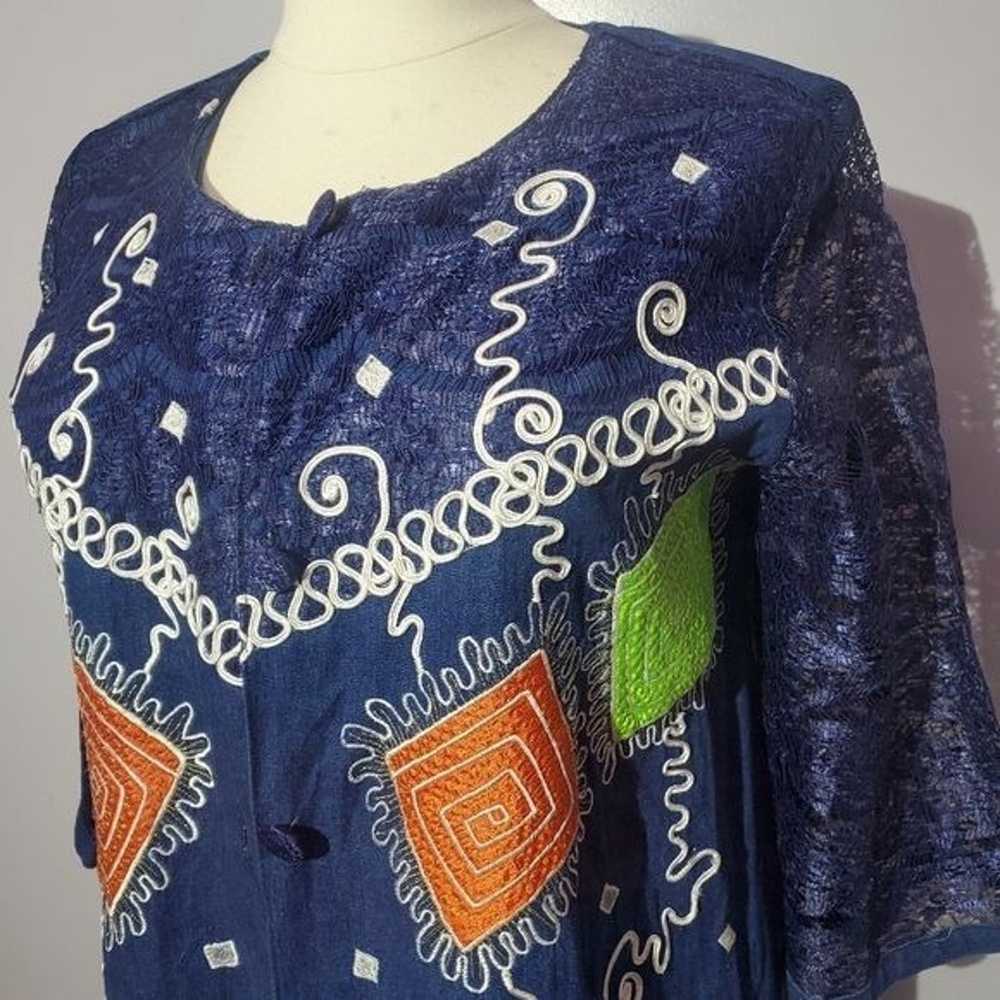 Sunee African style denim dress size 2x - image 2