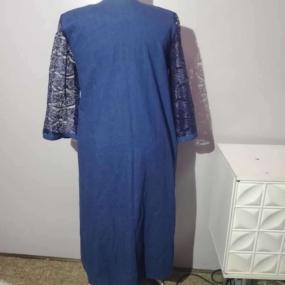 Sunee African style denim dress size 2x - image 5