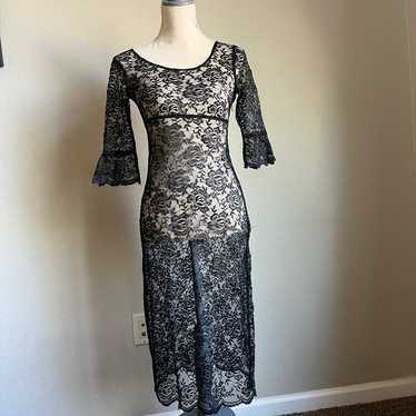 Sheer Lace Dress - image 1