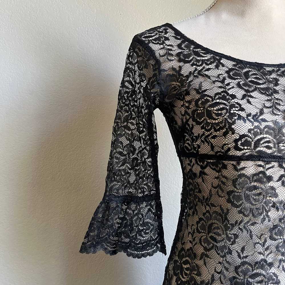 Sheer Lace Dress - image 2