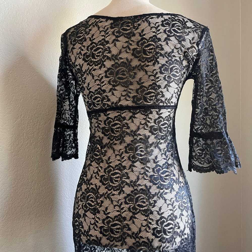 Sheer Lace Dress - image 3