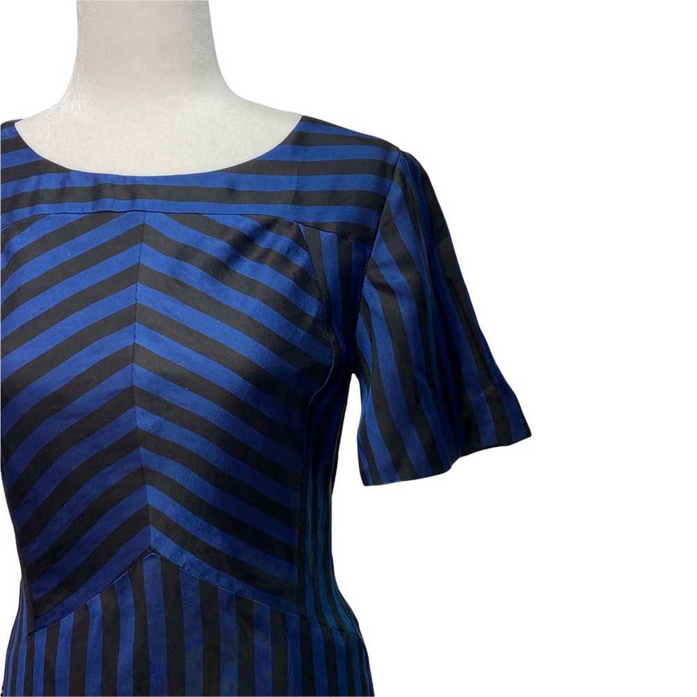 REBECCA MINKOFF | sz 2 Women's Blue/Black Striped… - image 3