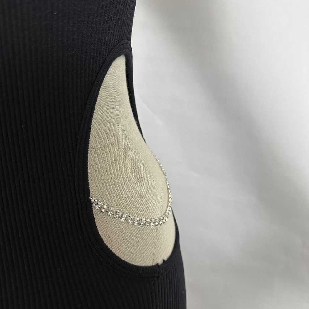 Zara Ribbed Open Side Mock Neck Sweater - image 3
