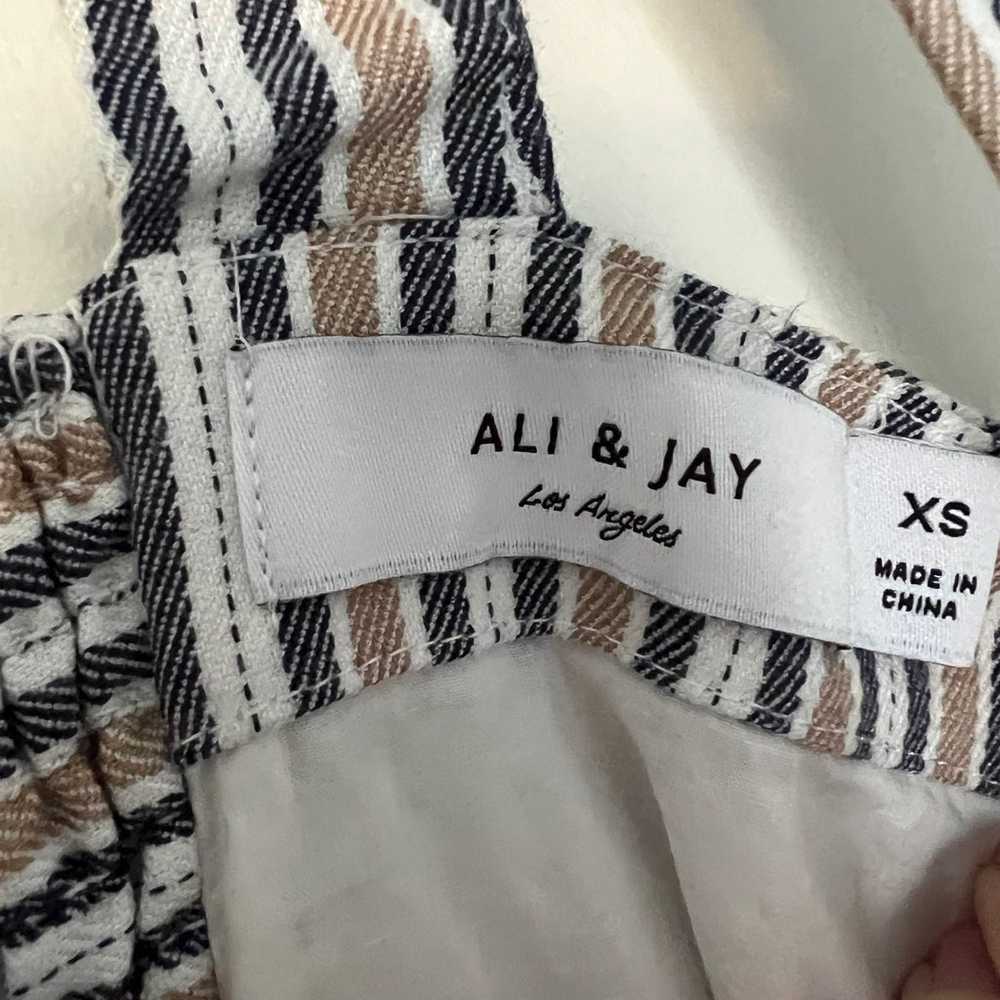 Ali & Jay vertical Stripe Blue & Cream Corset Fro… - image 3