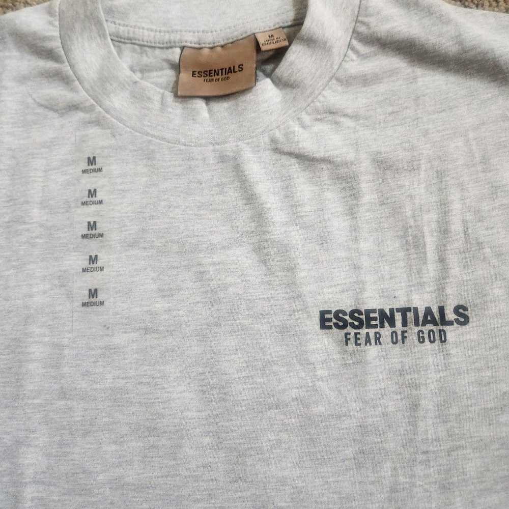 Essential Fear of God Tshirts for Men Gray Medium - image 3