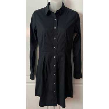 Untuckit Marisol Long Sleeve Black Shirt Dress Si… - image 1
