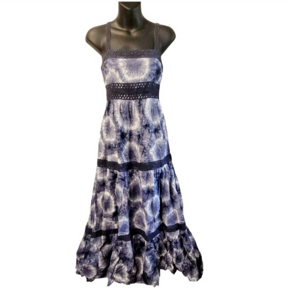 MICHAEL Michael Kors Crochet Tie Dye Maxi Dress S… - image 2