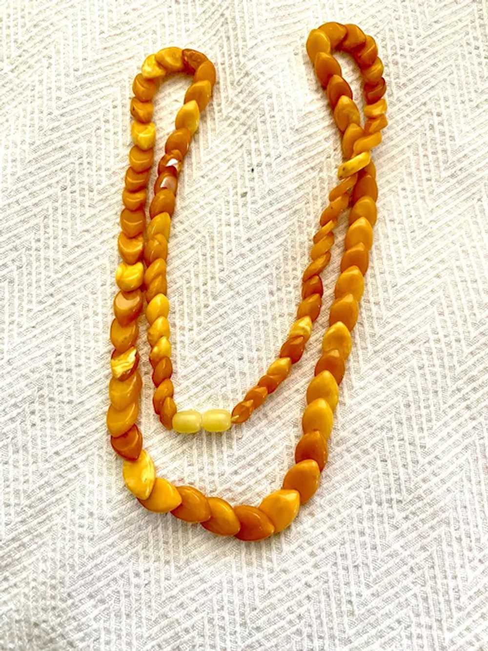 Vintage Genuine Amber Butterscotch Necklace - image 5