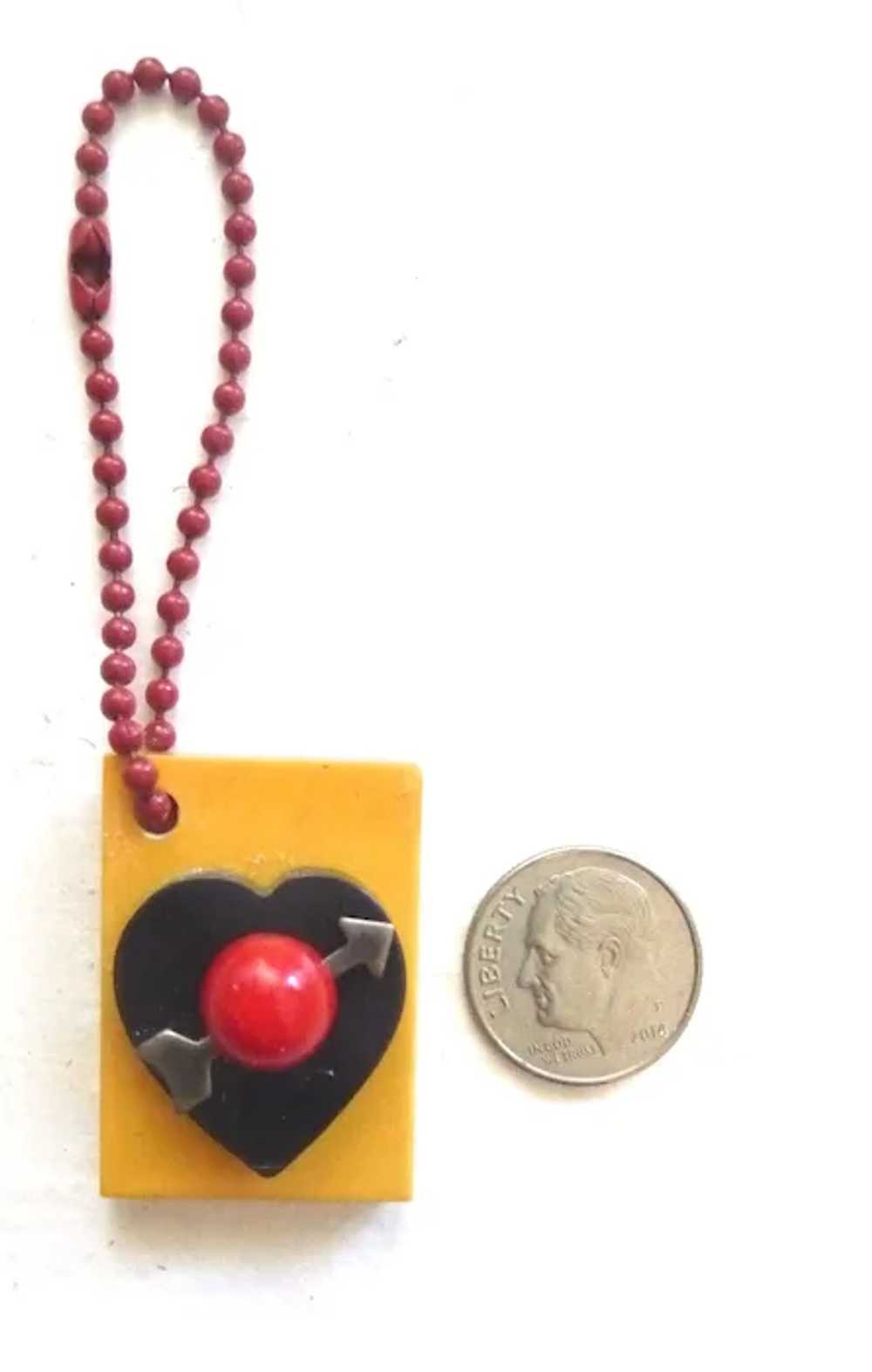 Bakelite Charm Zipper Pull Pendant for Necklace B… - image 3
