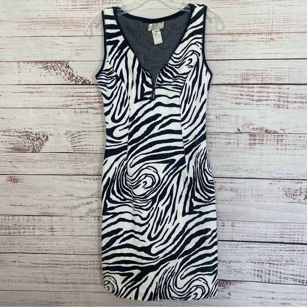 ALBERTO MAKALI zebra print v- neck sleeveless bod… - image 6