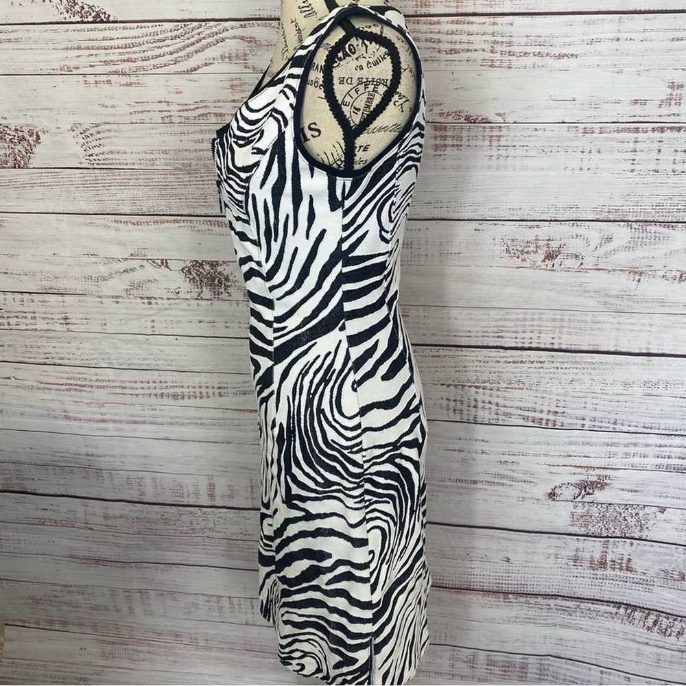 ALBERTO MAKALI zebra print v- neck sleeveless bod… - image 8
