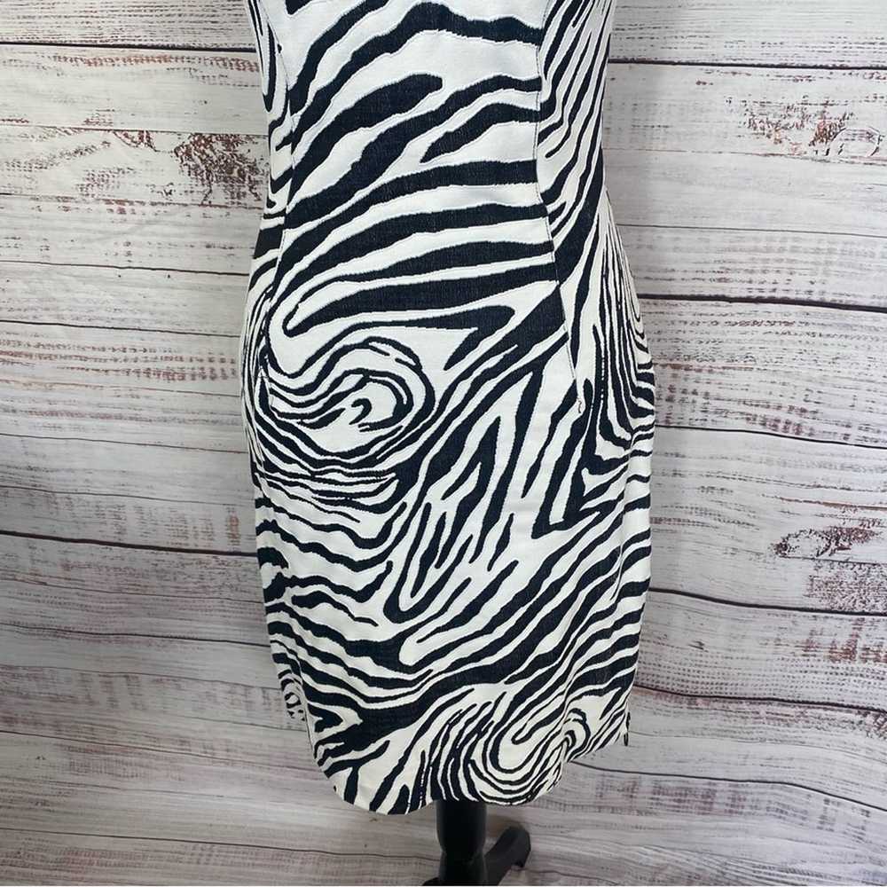 ALBERTO MAKALI zebra print v- neck sleeveless bod… - image 9