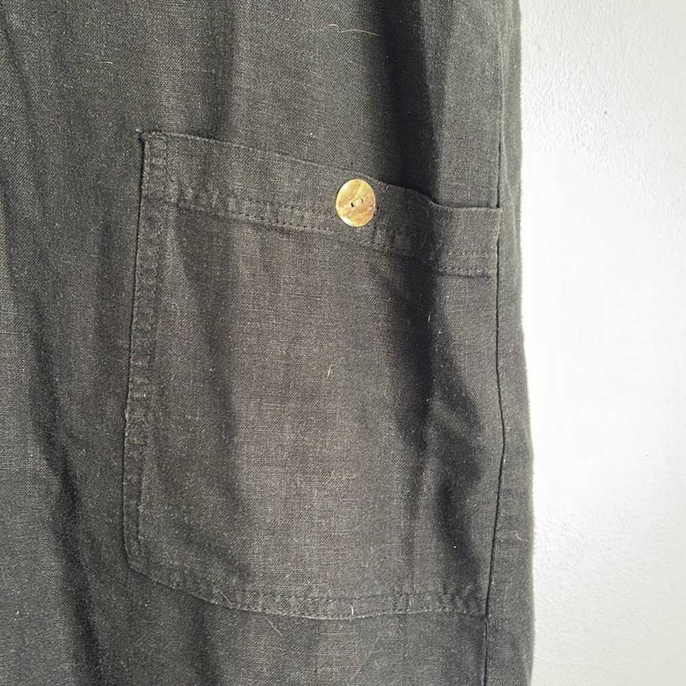 Vintage Country Wear Casuals linen blend 1/4 butt… - image 4