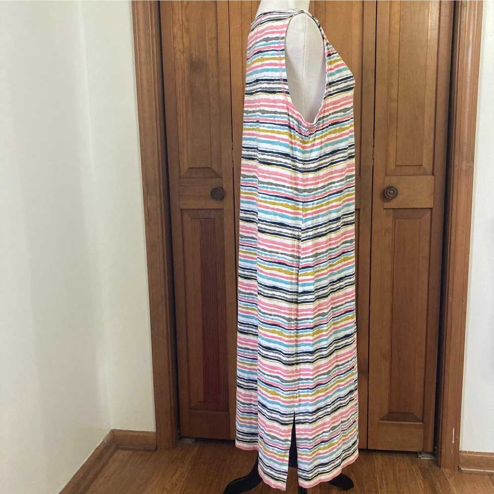 Talbots Striped Knit Pullover Dress, Size XL - image 2