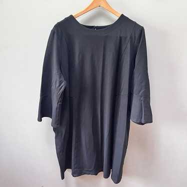 J. Jill Wearever Collection Black Long Sleeve V-Neck Stretch Knit
