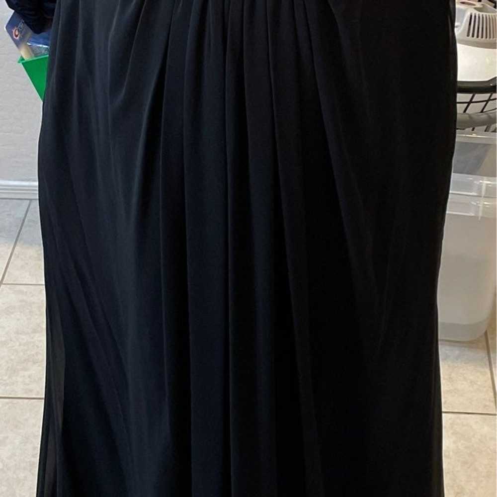 Black davids bridal dress size 16 great condition - image 3