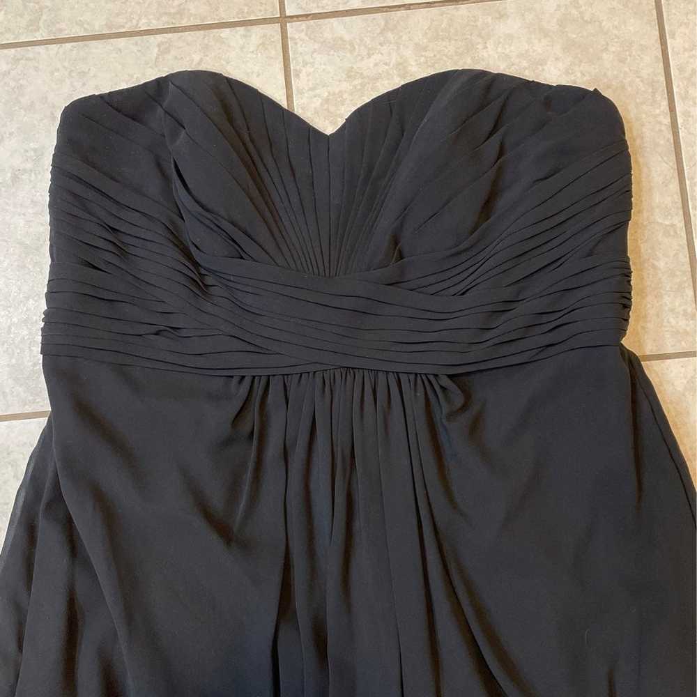 Black davids bridal dress size 16 great condition - image 4