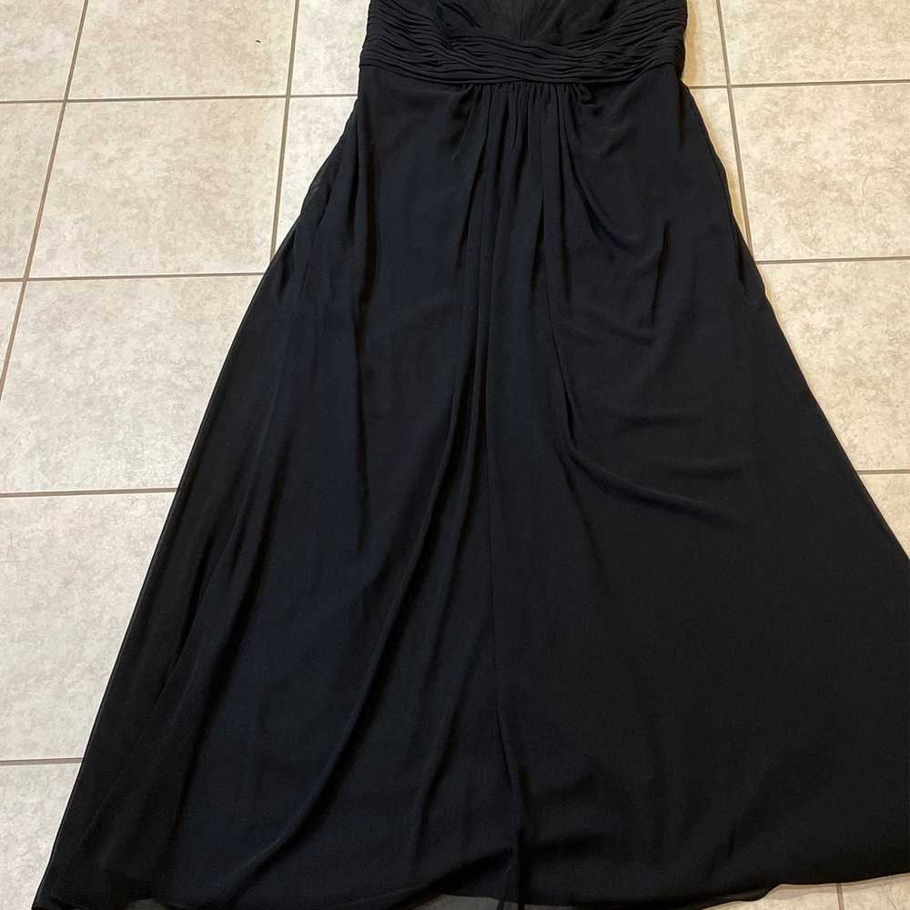 Black davids bridal dress size 16 great condition - image 5