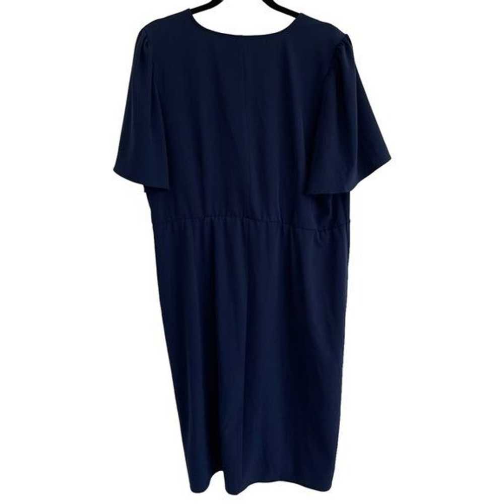 Eloquii Navy Twist Front Dress, Size 18 - image 5