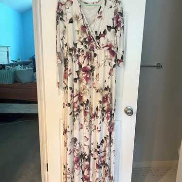 Floral Maxi Maternity Dress - image 1