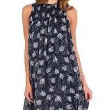 Joie Blue floral flowing mini dress in Baltic Pri… - image 1