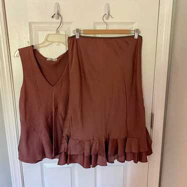 Silk top and skirt - image 1