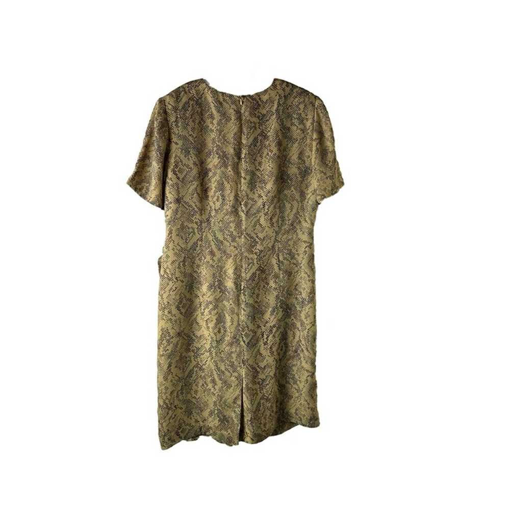 Talbots Womens 16W Short Sleeve Faux Wrap Ruched … - image 5