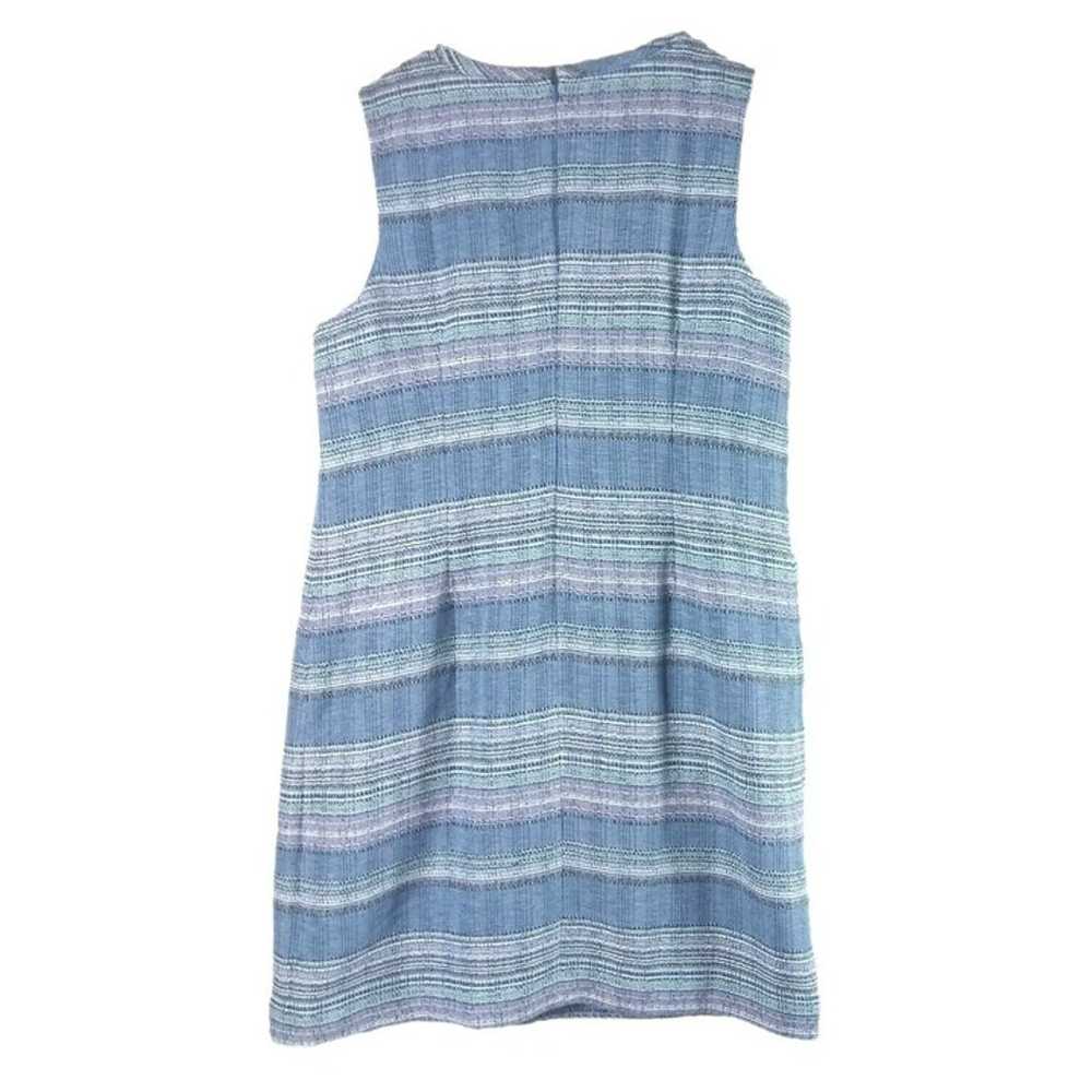 Talbots Womens Stripe Tweed Shift Dress Sleeveles… - image 2